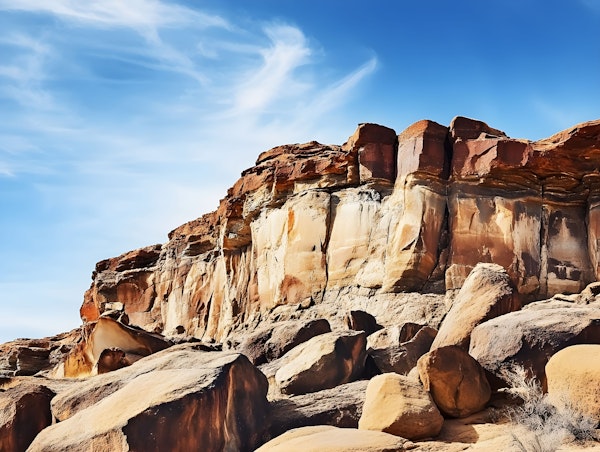 Arid Desert Rock Formation