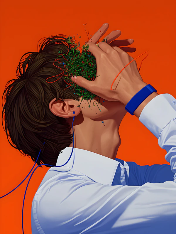 Surreal Grass Portrait