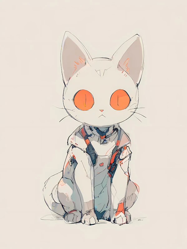 Futuristic Robotic Cat