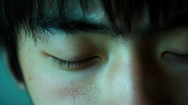 Serene Close-up of Human Face