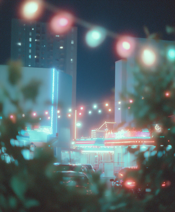 Vibrant Night Scene