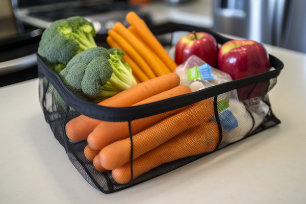 Eco-friendly Reusable Bag with Fresh Produce