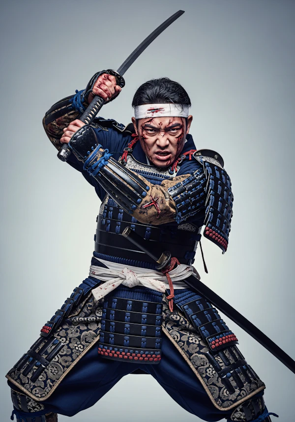 Samurai Warrior in Action