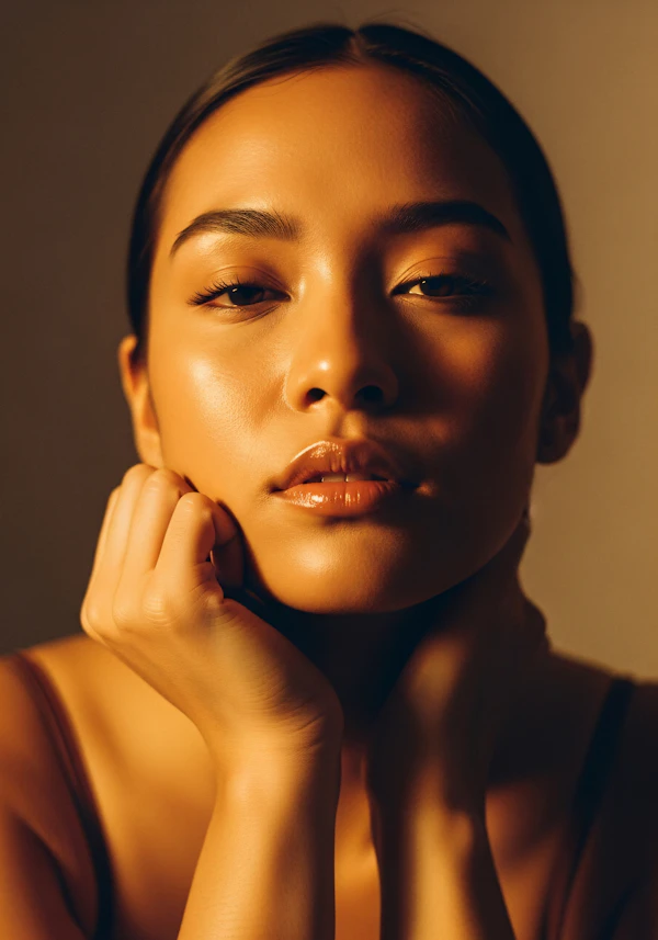 Serene Portrait Close-Up