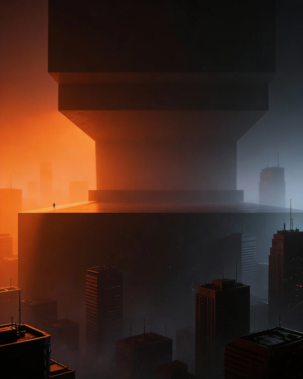 Surreal Cityscape Contrast