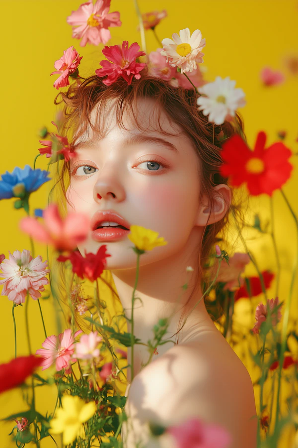 Floral Portrait Harmony