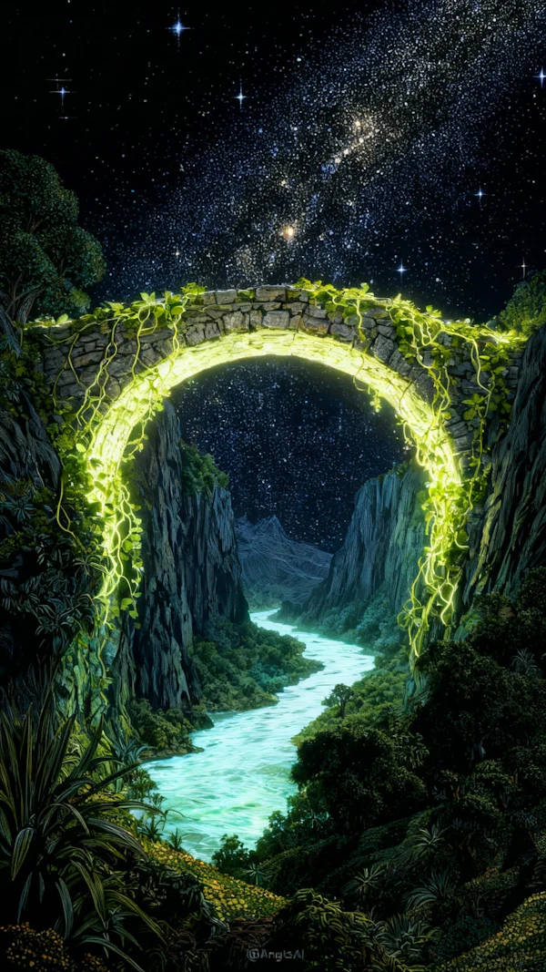 Mystical Night Bridge