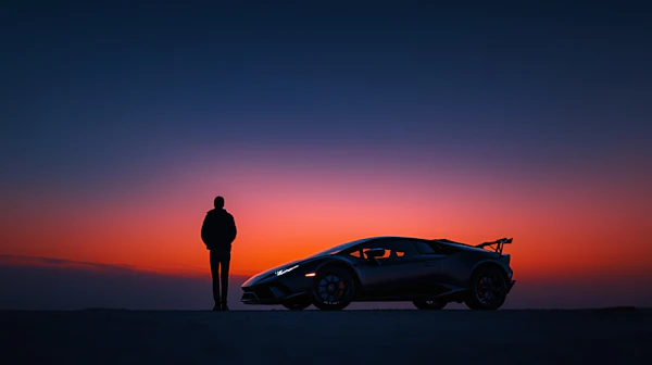 Sunset Silhouette Scene