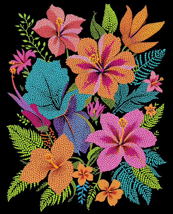 Vibrant Floral Artwork