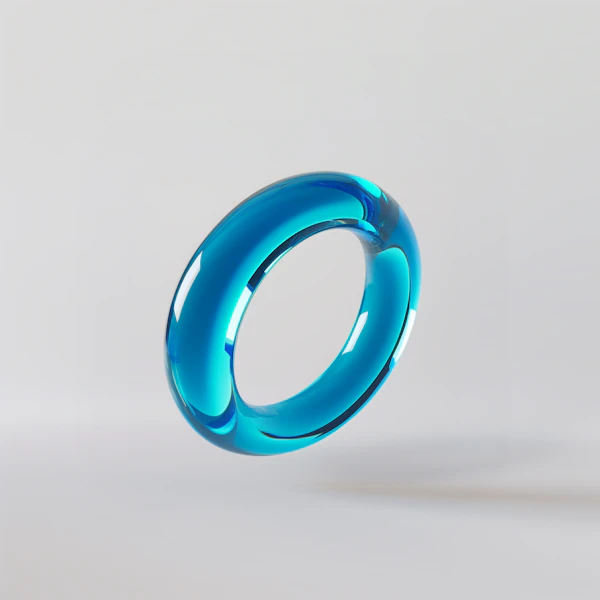 Translucent Blue Torus