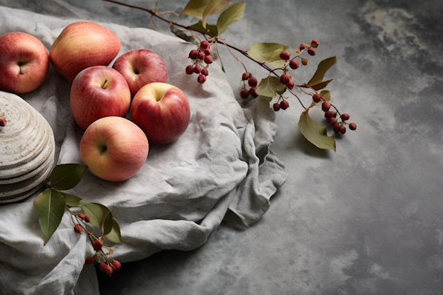 Rustic Autumnal Apple Composition