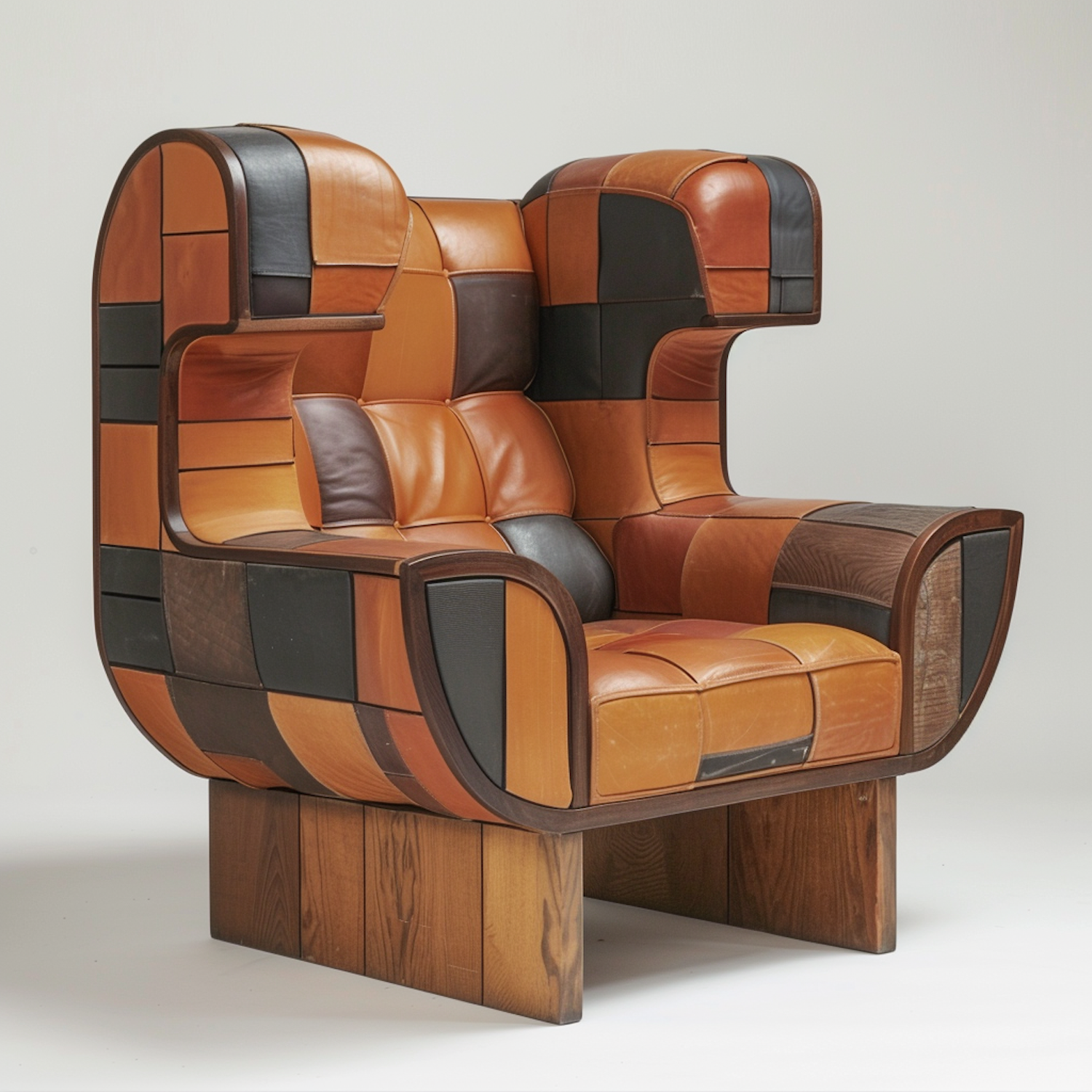 Contemporary Cubist Armchair