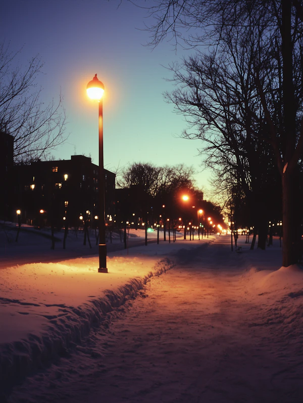 Serene Winter Evening