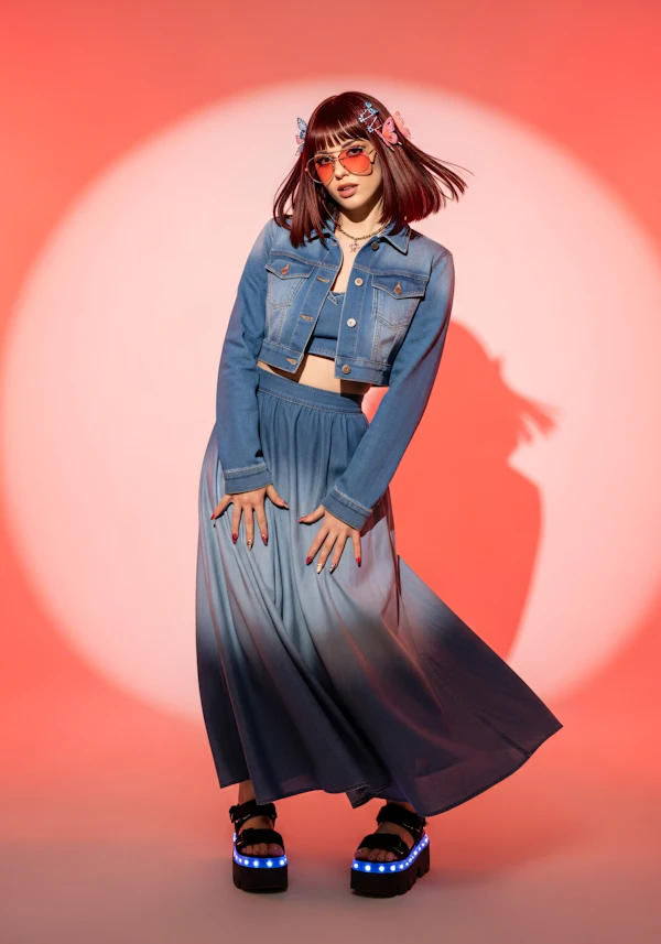 Stylish Red Portrait