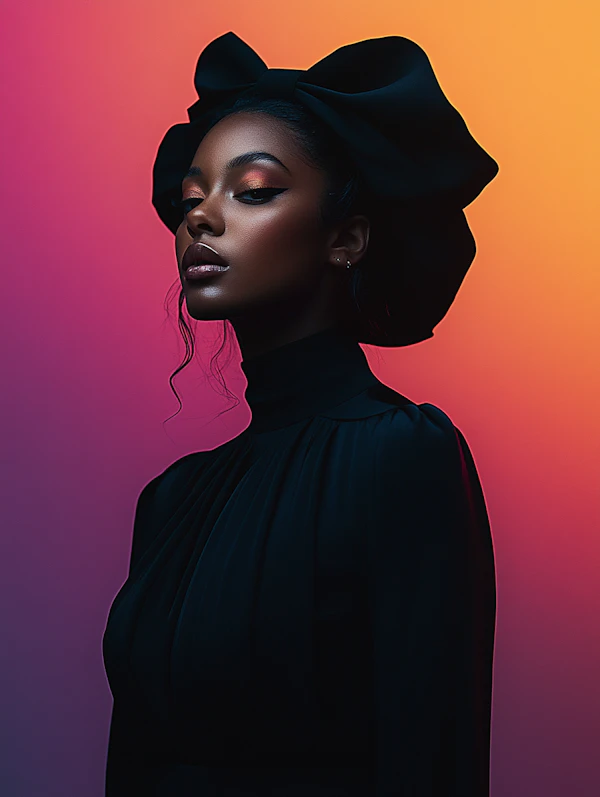 Elegant Black Woman Portrait