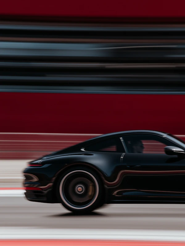 Sleek Black Sports Car