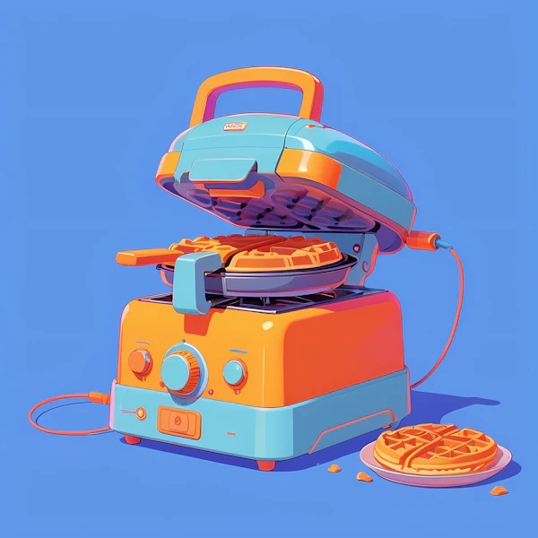 Colorful Waffle Maker