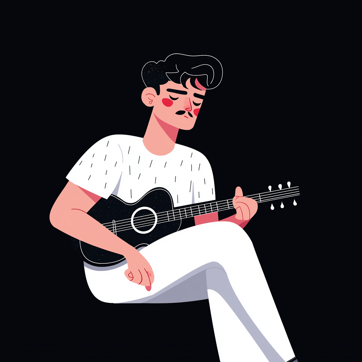 Stylized Guitar Player