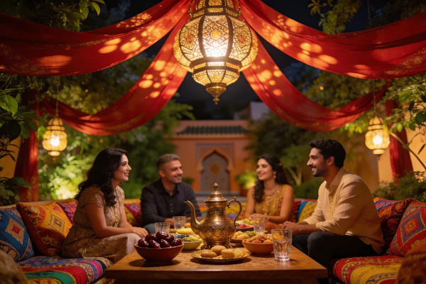 Festive Outdoor Gathering