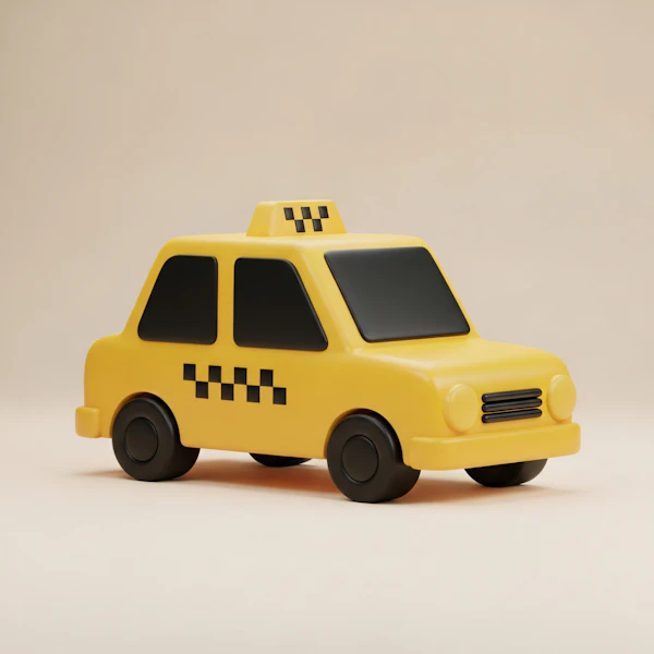 Stylized Yellow Taxi