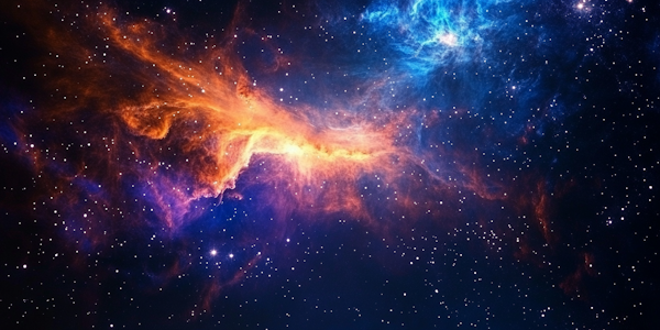 Vibrant Cosmic Nebula