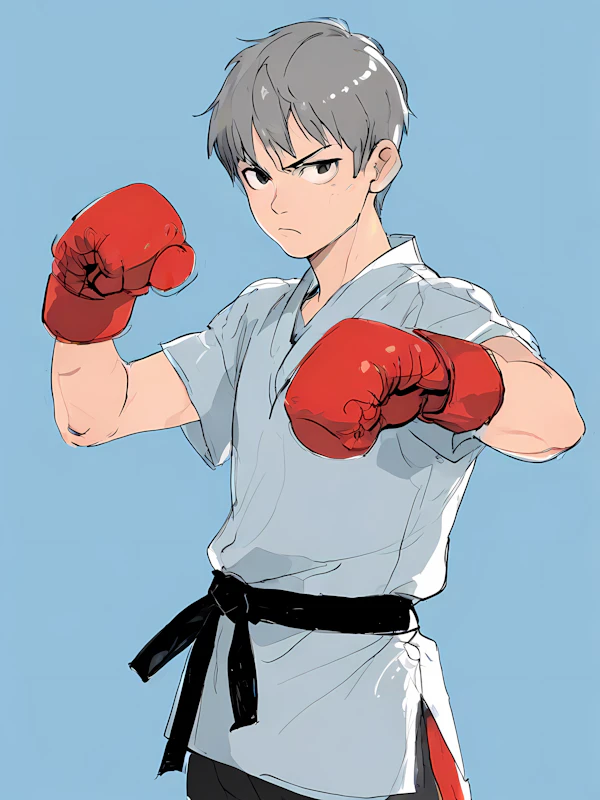 Martial Arts Character Illustration