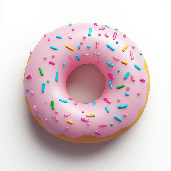 Glossy Pink Donut