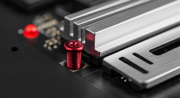 Close-Up Motherboard View