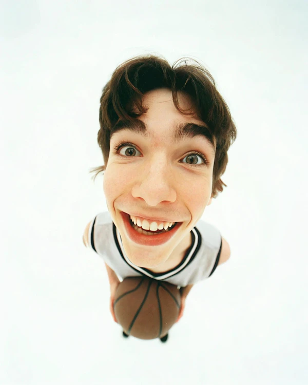 Smiling Basketball Player