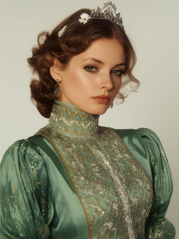 Elegant Green Attire