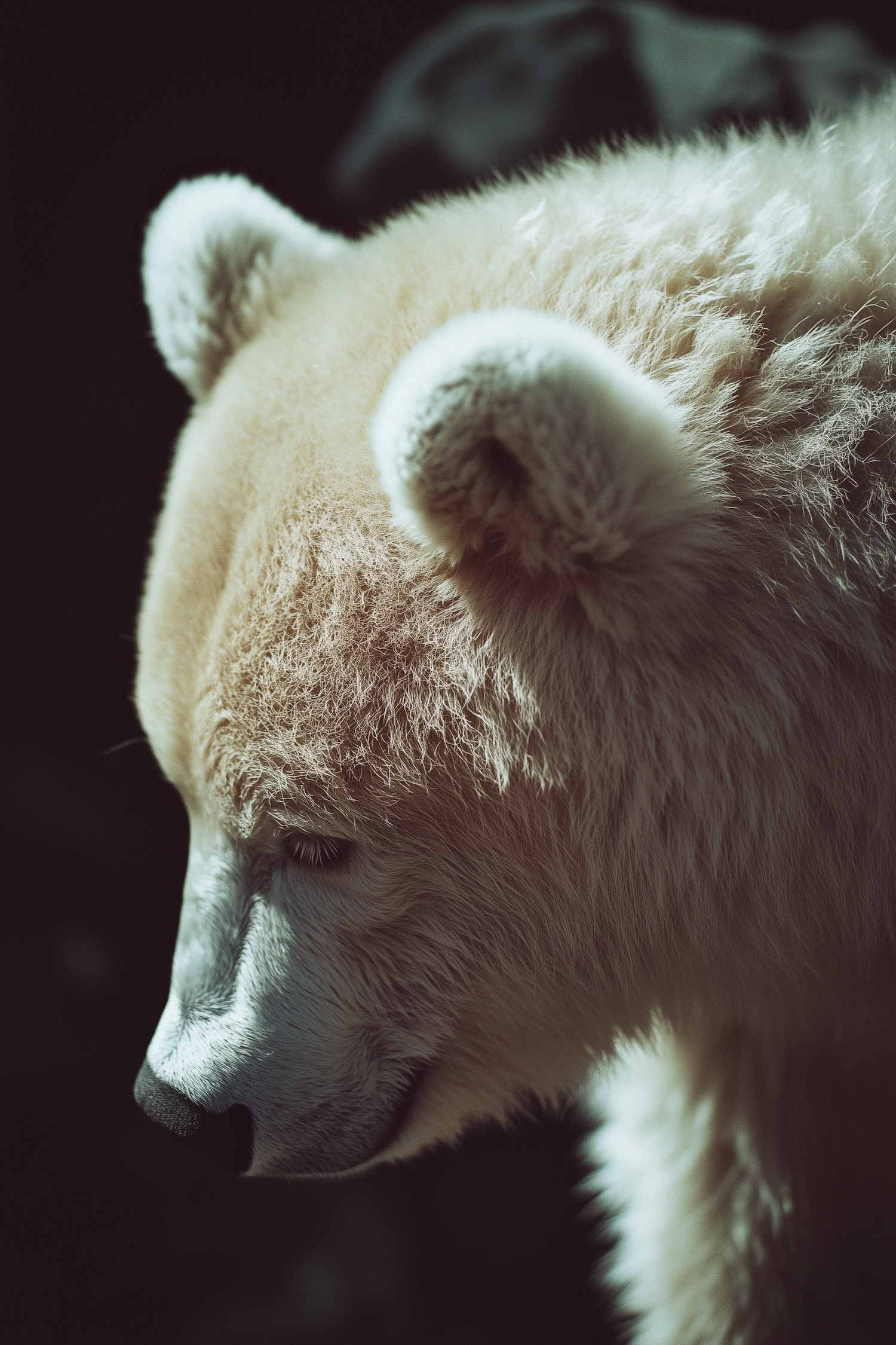 Serene Polar Bear Close-Up