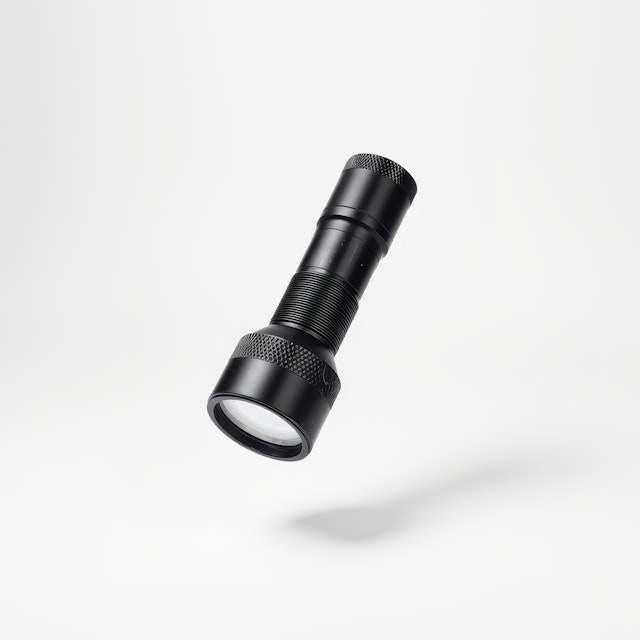 Sleek Black Flashlight