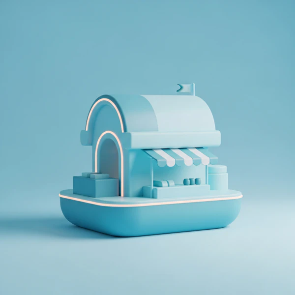 Stylized 3D Shop Model