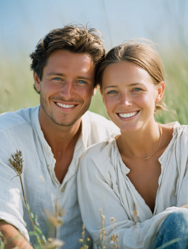 Outdoor Smiling Couple