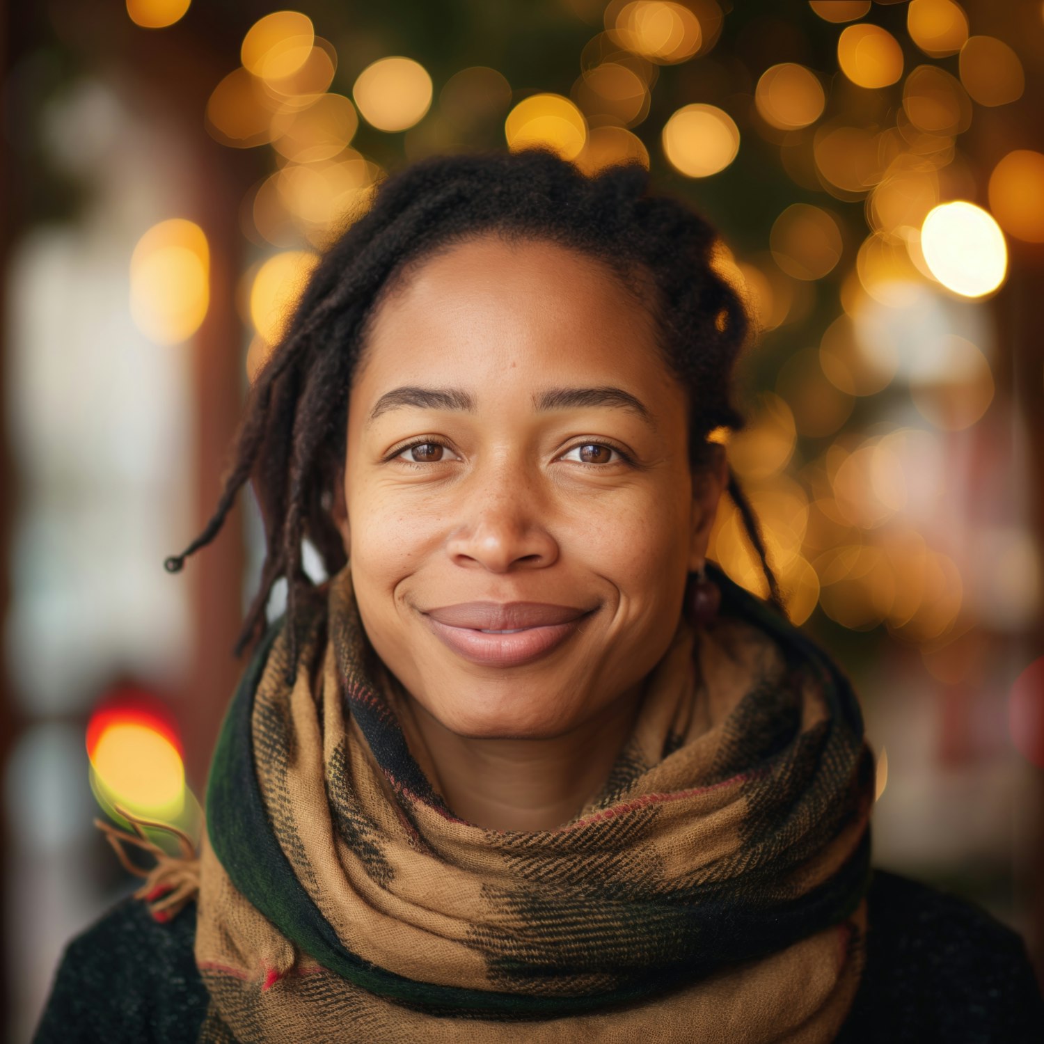 Warm Portrait with Bokeh