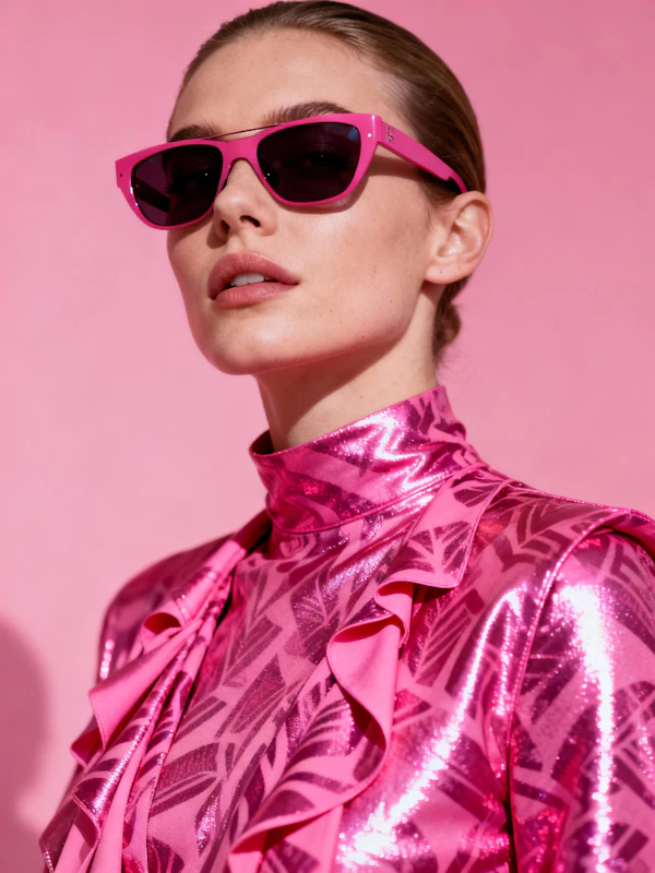 Stylish Pink Portrait