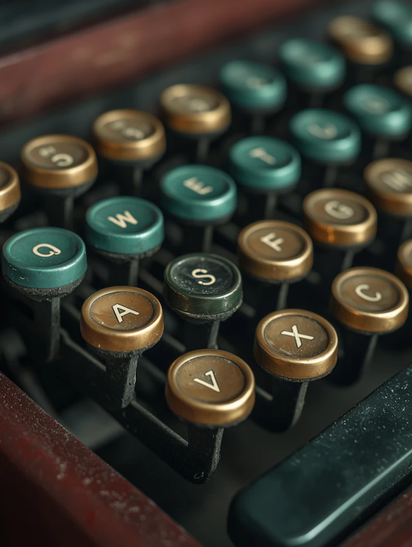 Vintage Typewriter Keys