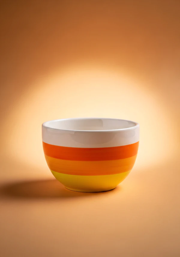 Striped Ceramic Bowl