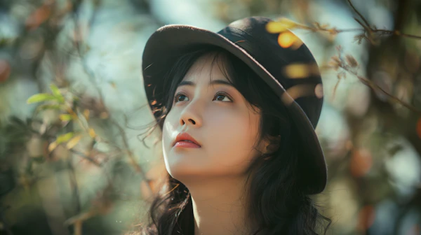 Serene Woman in Nature