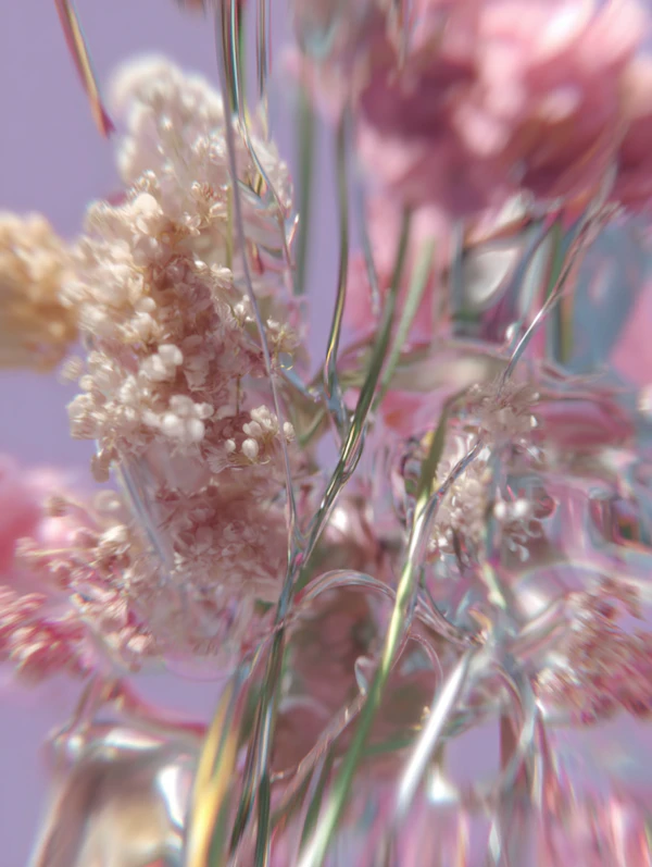 Dreamy Floral Refraction
