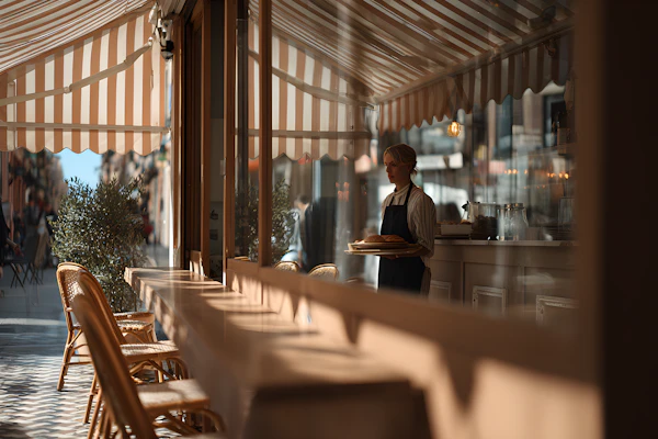Cozy Outdoor Café Scene