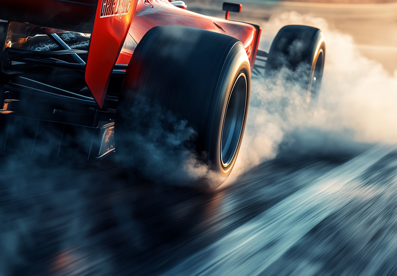 High-Speed Racing Car in Motion Photo on Lummi