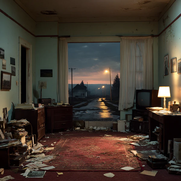 Abandoned Room at Dusk