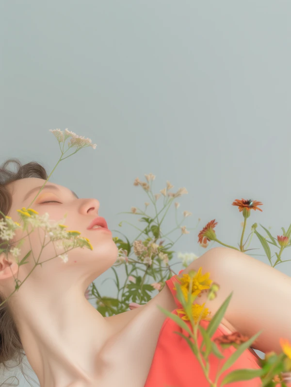 Dreamy Floral Portrait