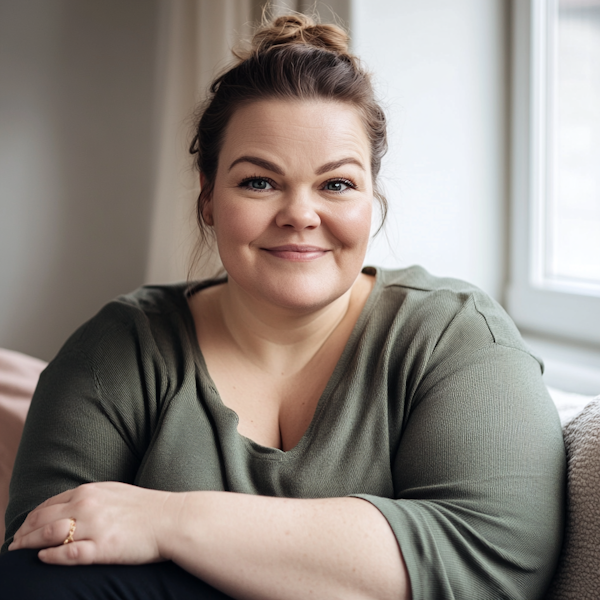 Portrait of a Joyful Woman in Natural Light