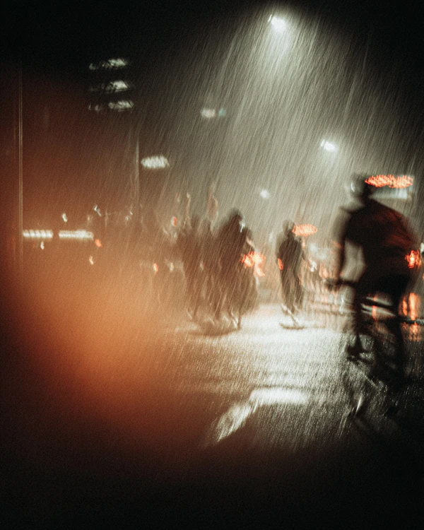 Rainy Urban Night Scene