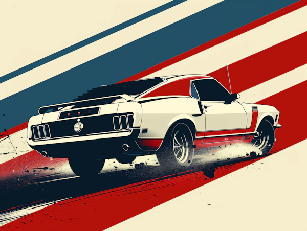 Vintage Muscle Car Art