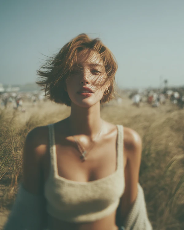 Serene Outdoor Portrait