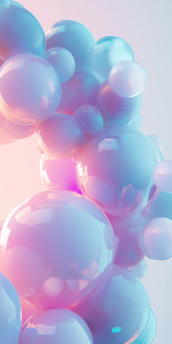 Dreamy Gradient Bubbles