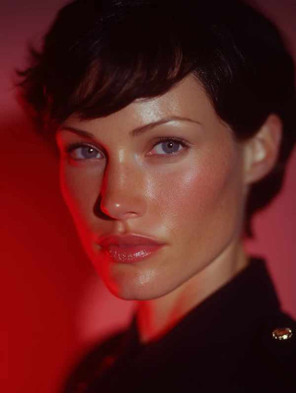 Dramatic Red Portrait